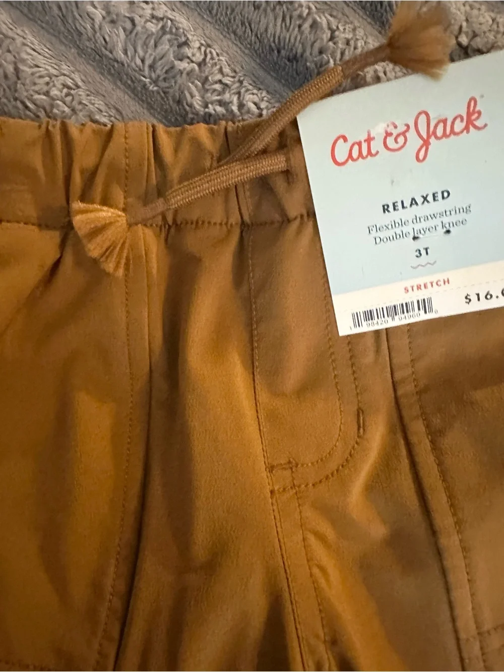 Cat & Jack Men's Cargo Jogger Pants in Tan